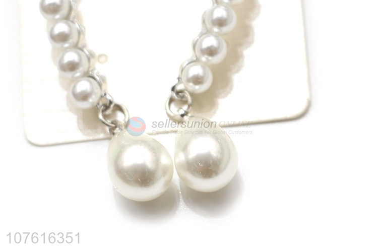 Best Quality Ladies Pearl Pendant Earrings Fashion Women Eardrop