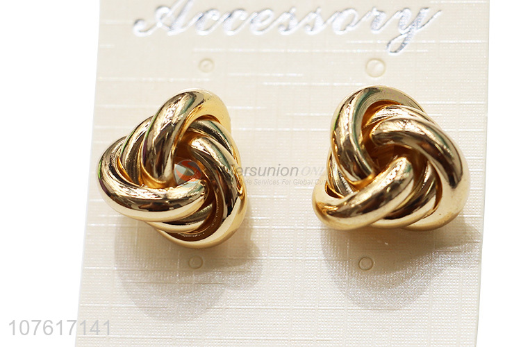 Fashion Design Handmade Iron Earring Popular Ear Stud