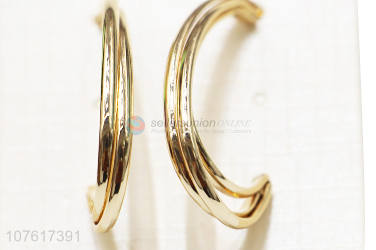 Fashion Half-Hoop Ear Ring Ladies Metal Earrings