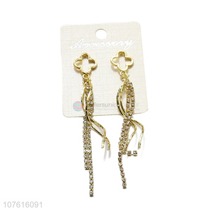 Luxury Diamond-Encrusted Tassels Eardrop Fashion Earring