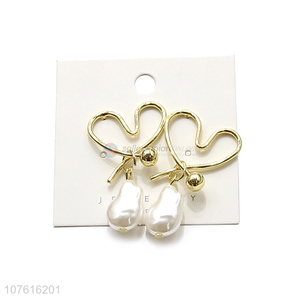 Good Quality Heart Shape Alloy Stud Earring For Sale