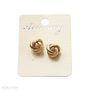 Good Sale Temperament Earrings Fashion Metal Ear Stud