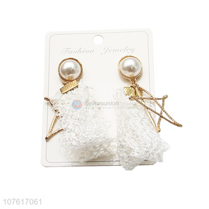 Popular Sexy Lace Alloy Star Stud Earring Fashion Ear Drop