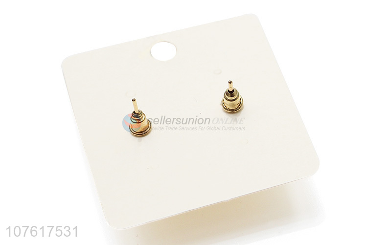 Fashion Temperament Earring Twist Knotted Metal Ear Stud