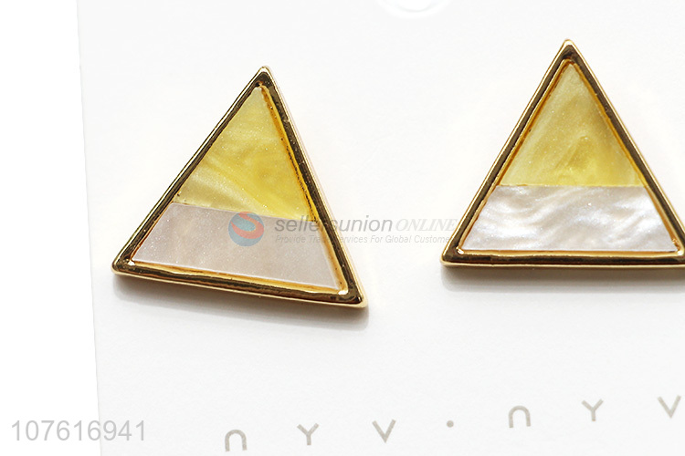 New Arrival Triangle Earring Popular Temperament Stud Earrings