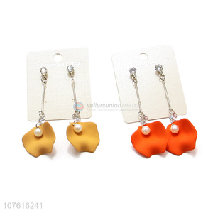 Fashion Temperament Earrings Plastic Pendant Long Earring