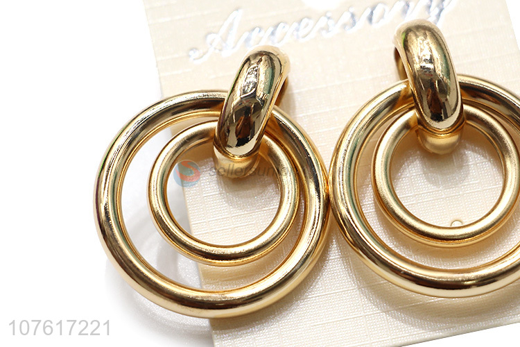 Classic Design Circular Ring Earring Fashion Jewelry