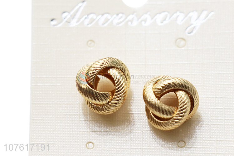 Good Sale Temperament Earrings Fashion Metal Ear Stud