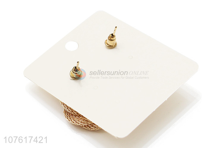 Good Price Metal Chain Stud Earring Ladies Fashion Jewelry