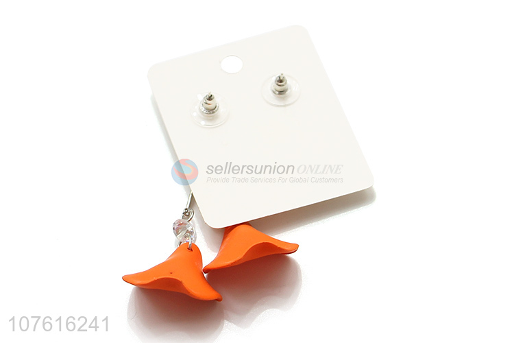 Fashion Temperament Earrings Plastic Pendant Long Earring