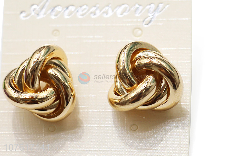 Fashion Design Handmade Iron Earring Popular Ear Stud