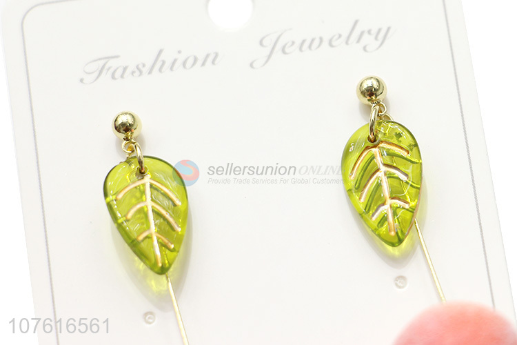 Good Sale Imitation Peach Pendant Earring Fashion Eardrop