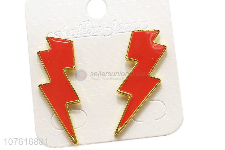 Unique Design Lightning Earring Cool Ear Stud For Women