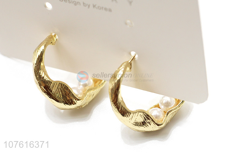 Newest Temperament Alloy Hoop Earring Fashion Jewelry