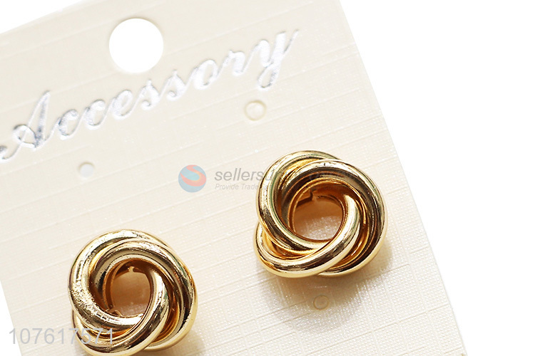 Popular Twist Knotted Stud Earring Fashion Jewelry