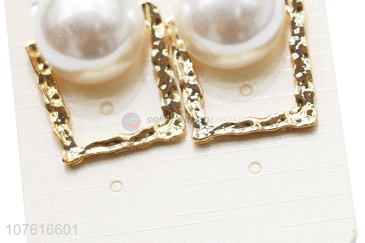 Fashion Style Pearl Alloy Earring Fashion Ear Stud