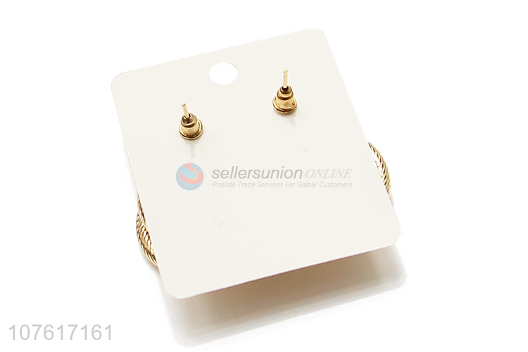 Delicate Design Metal Circular Ring Eardrop Fashion Ear Stud