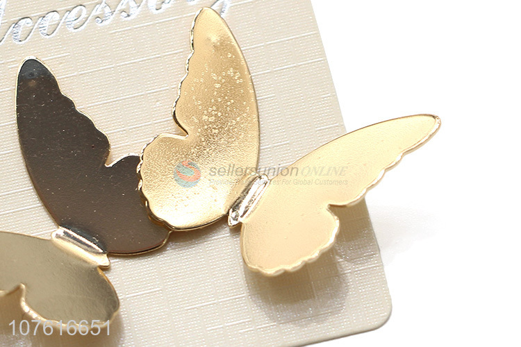 Fashion Butterfly Shape Stud Earring Cute Girls Ear Ring