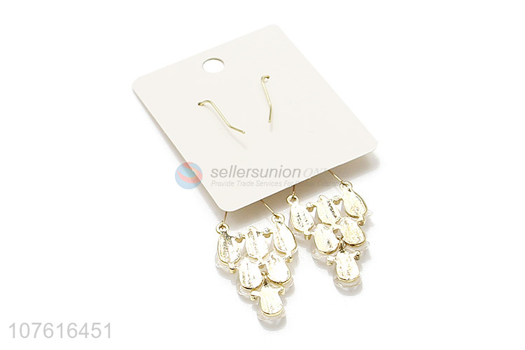 European Style Exaggerated Pendant Hook Earring For Sale