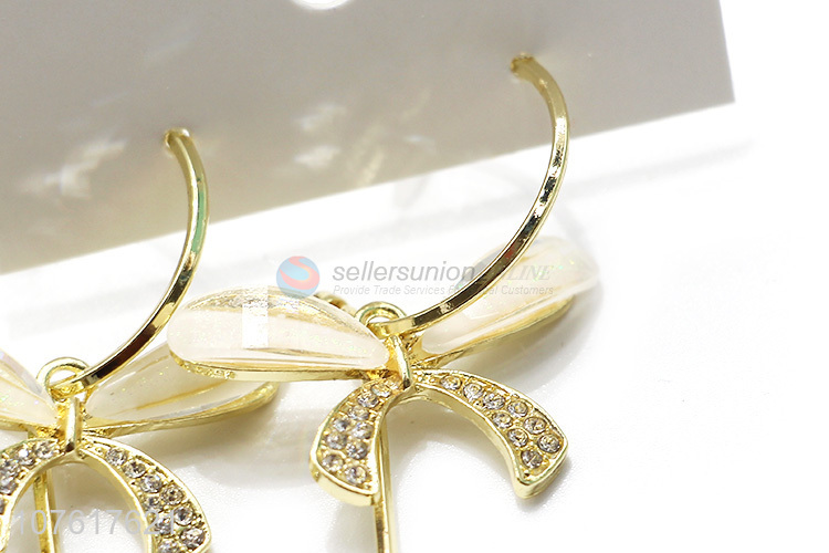 Popular Beautiful Bowknot Hook Earring Fashion Eardrop