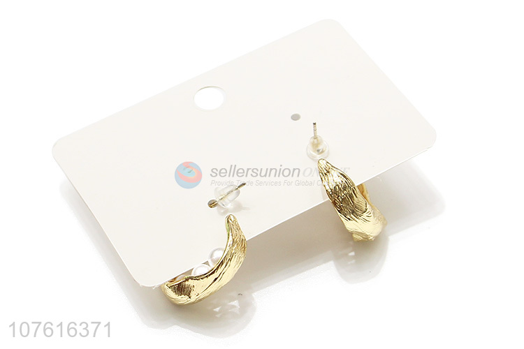 Newest Temperament Alloy Hoop Earring Fashion Jewelry