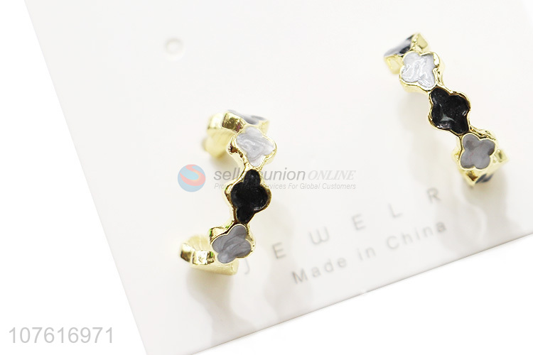 Latest Alloy Hoop Earring Popular Stud Earring For Women