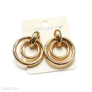 Classic Design Circular Ring Earring Fashion Jewelry