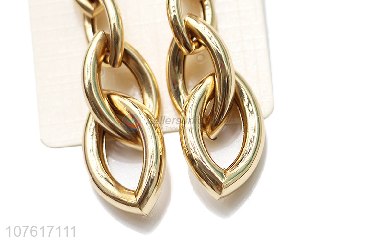 Good Price Iron Chain Drop Earring Exaggerated Earrings