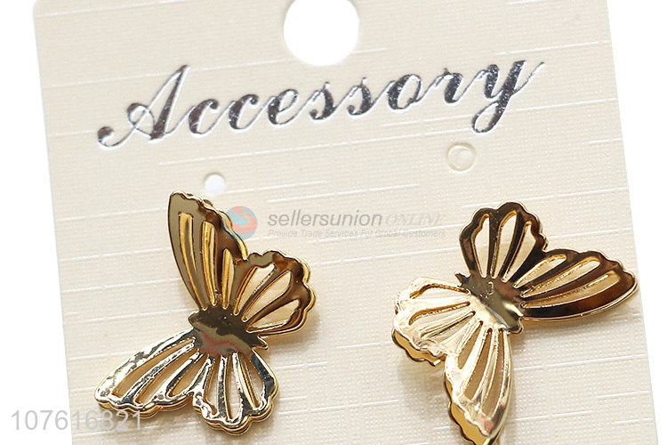 Custom Exquisite Butterfly Earring Fashion Ear Stud For Women