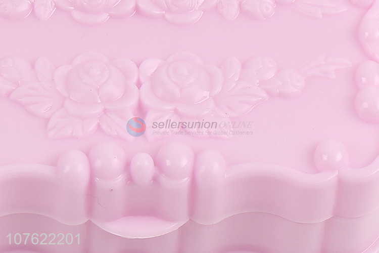 Hot selling exquisite rose plastic soap box travel soap case