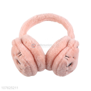 Good quality cute cat fluffy ear muffs winter warm ear cover