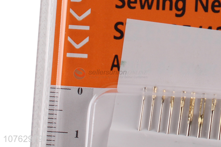 Low price sewing tools sewing needle with gold eye