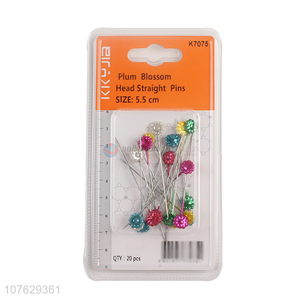 Good sale delicate plum blossom head straight pins