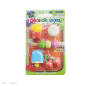 Hot Sale Simulation Food Creative Eraser Students Stationery