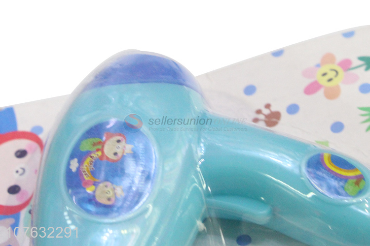 Cute Design Hair Drier And Comb Shape Eraser Set