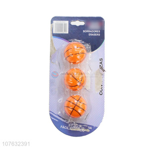Best Selling 3 Pieces Basketball Shape Pencil Sharpener Set
