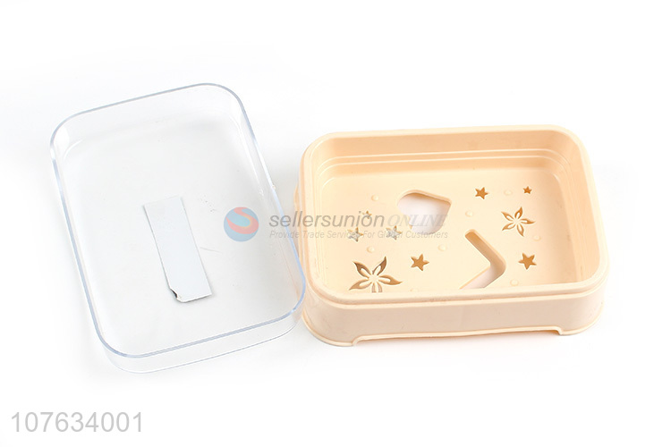 Most popular rectangular plastic soap dish fashion soap case