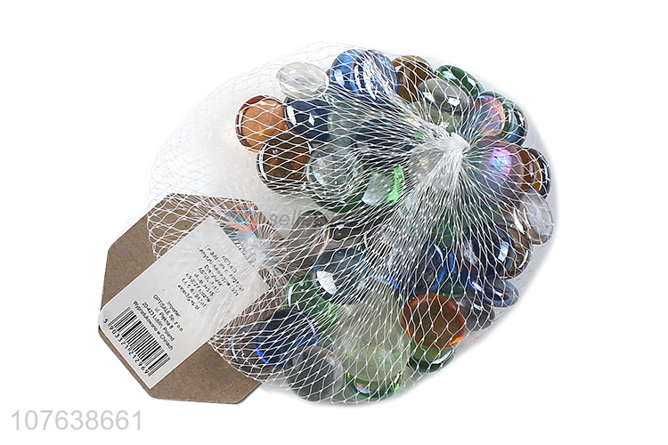 Hot selling multicolor round stones for fish tank decoration