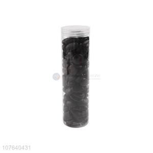 Hot selling 0.8-1.2cm black frosted cobblestone landscaping stones