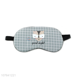 Wholesale cute cartoon fox office nap eye mask travel eye patch