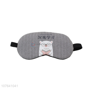 Most popular cartoon bear travel airline cooling eye mask eye patch