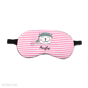 Hot sale cartoon cat travel airline cooling eye mask eye patch