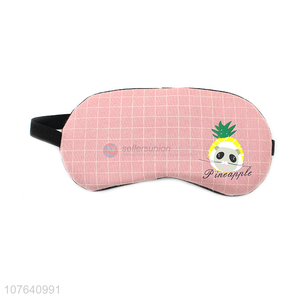 Latest arrival pineapple printed ice pack polyester cotton sleep eye mask