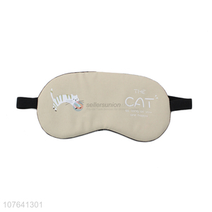 New design cartoon cat reusable comfortable travel sleep eye mask