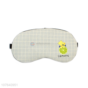 China manufacturer lemon blindfold adjustable band sleep eye mask