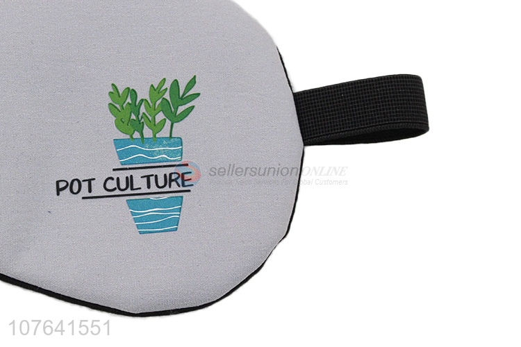 New design pot culture printed blindfold adjustable band sleep eye mask