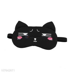 Hot sale cartoon cat shape blindfold adjustable band sleep eye mask