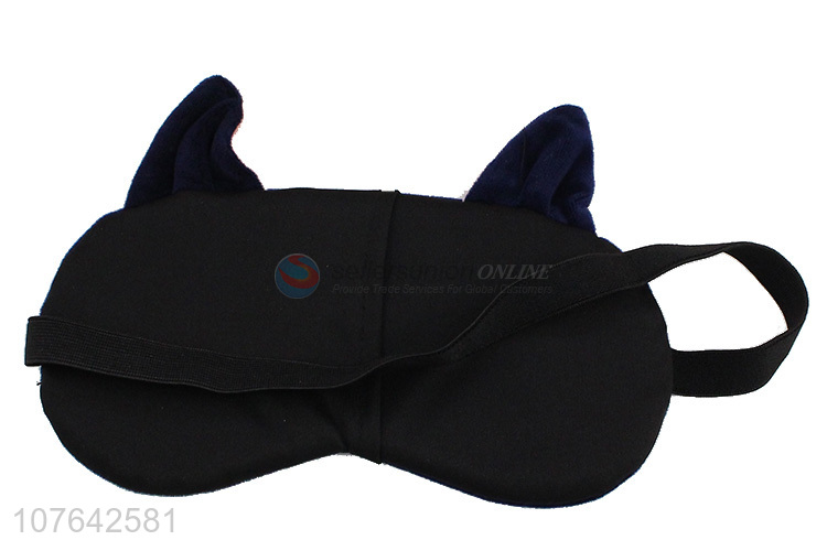 Factory price cartoon gel blindfold short plush sleeping eye mask