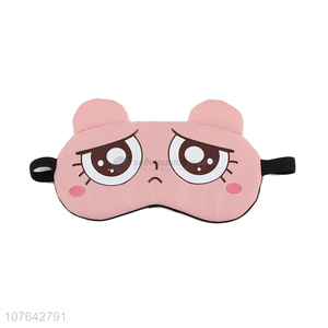 Latest design cartoon shape reusable comfortable travel sleep eye mask