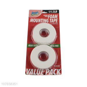 Value pack two rolls of 2pc double-sided foam tape